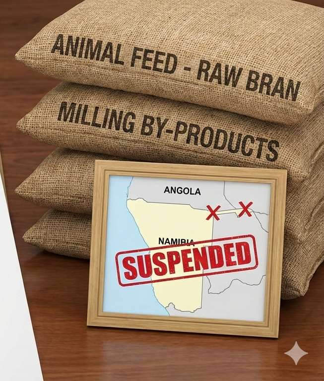 Import of raw bran and milling by-products from Angola suspended